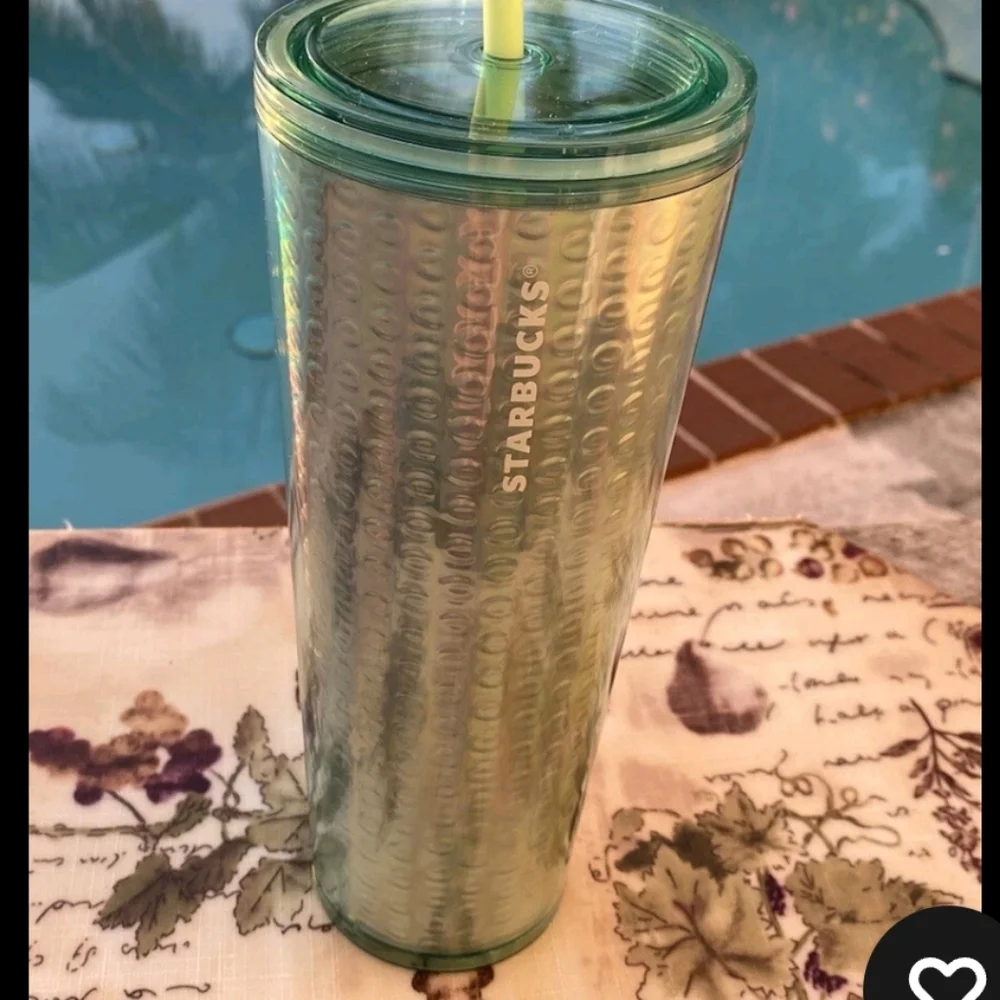 Starbucks 24oz Cold Cup, Collectible 2020, Bubblemint Aqua Green‎ Design, New!